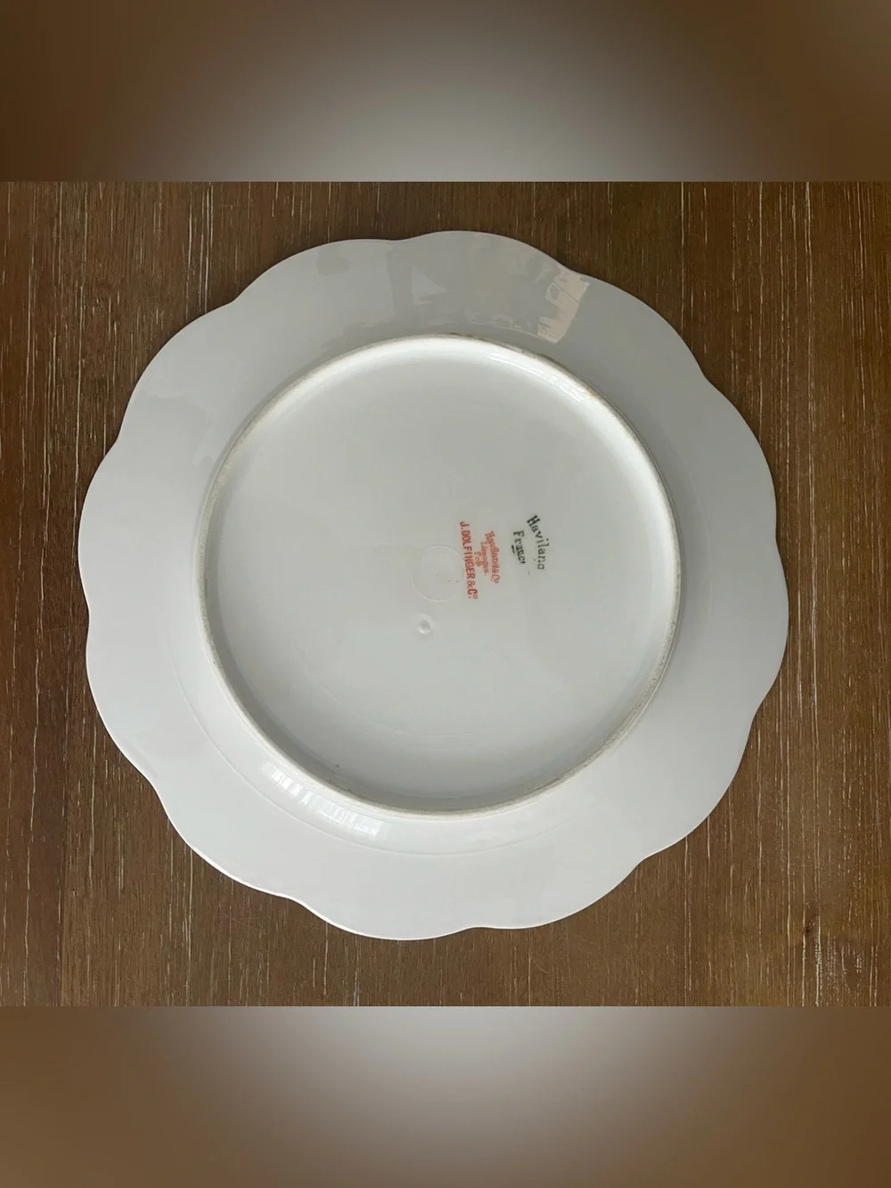 Haviland Limoges France Luncheon Plate -  Pink Rose Garlands Schleiger 270A